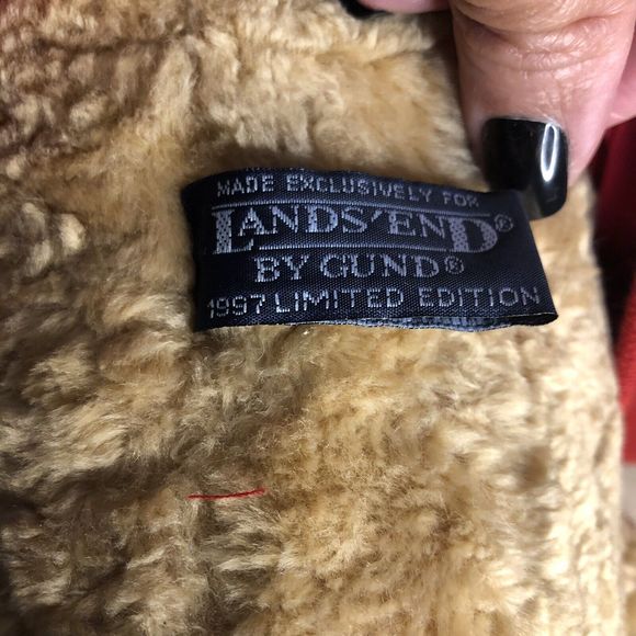 VTG 1997 Lands End Explorer Bears Bearon Von Oops Gund Stuffed Plush Animal Bear - Picture 14 of 15